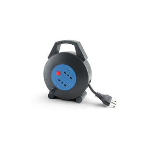 Prolunga Elettrica Avvolgibile 5mt Spina 16A 2 Prese Bivalenti 10/16A