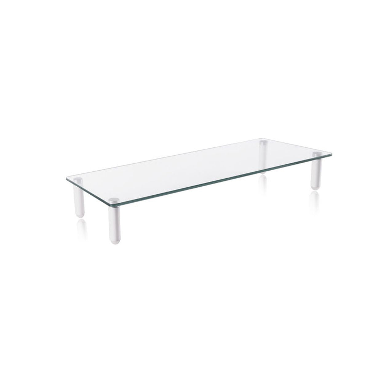 Ripiano tavolino in vetro temperato per dispositivi audio video 560 x 210mm