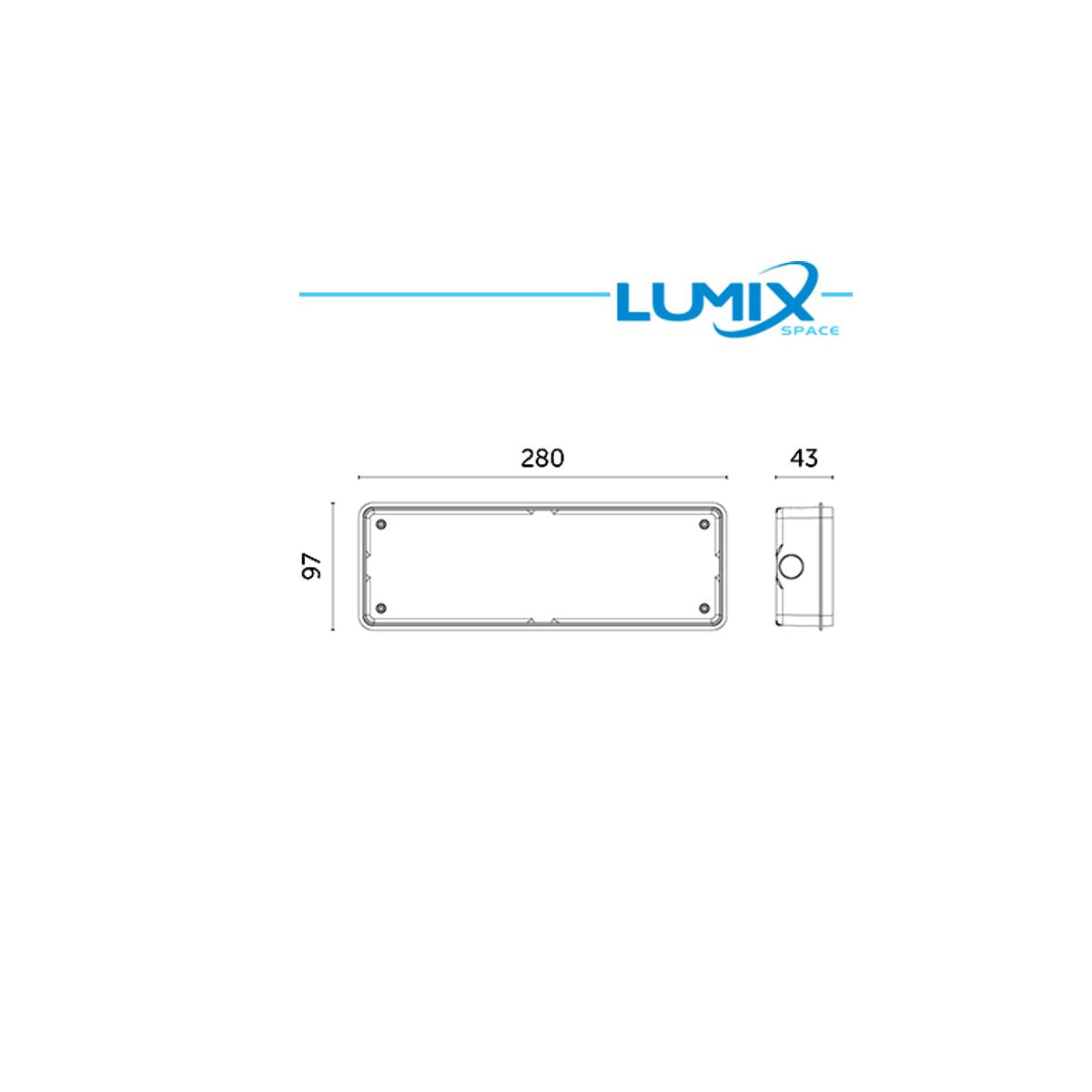 Scatola Incasso per Lampada Emergenza IP40 Filomuro