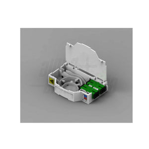 Scatola di Terminazione Ottica per Appartamento - 2 porte - Barra Din