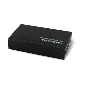 Sdoppiatore vga attivo splitter 2 uscite, 1 ingresso + audio amplificato alimentatore incluso - Oniroview