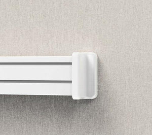 Set di 2 staffe in acciaio montaggio a muro per pannello in alluminio SlatWall