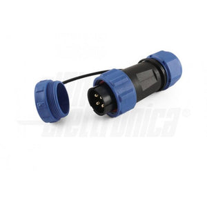 Spina Volante impermeabile quattro poli IP68 stagno 30A 500V SP21 volante Weipu