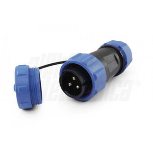 Spina Volante impermeabile tre poli IP68 stagno 30A 500V SP21 volante Weipu