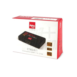 Splitter hdmi 2 uscite attivo 4K 30hz idoneo sky, PS4, HDR compatibile, 3D - Oniroview