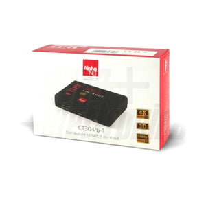Splitter hdmi 4 uscite attivo 4K 30hz idoneo sky, locali commercilai,ristoranti, PS4, 3D alimentatore incluso - Oniroview