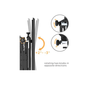 Staffa VideoWall Estensibile per Monitor 45 - 70 Pollici 70kg Vesa 600x400