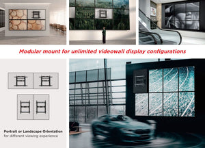 Staffa VideoWall Estensibile per Monitor 45 - 70 Pollici 70kg Vesa 600x400