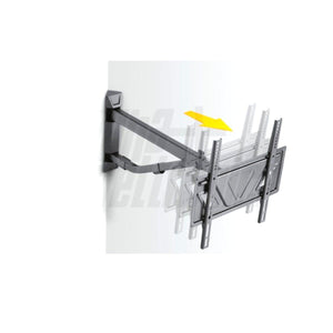 Staffa televisione a parete ad angolo orientabiile 37 - 60 pollici acciaio vesa 600,portata 50kg - Oniroview