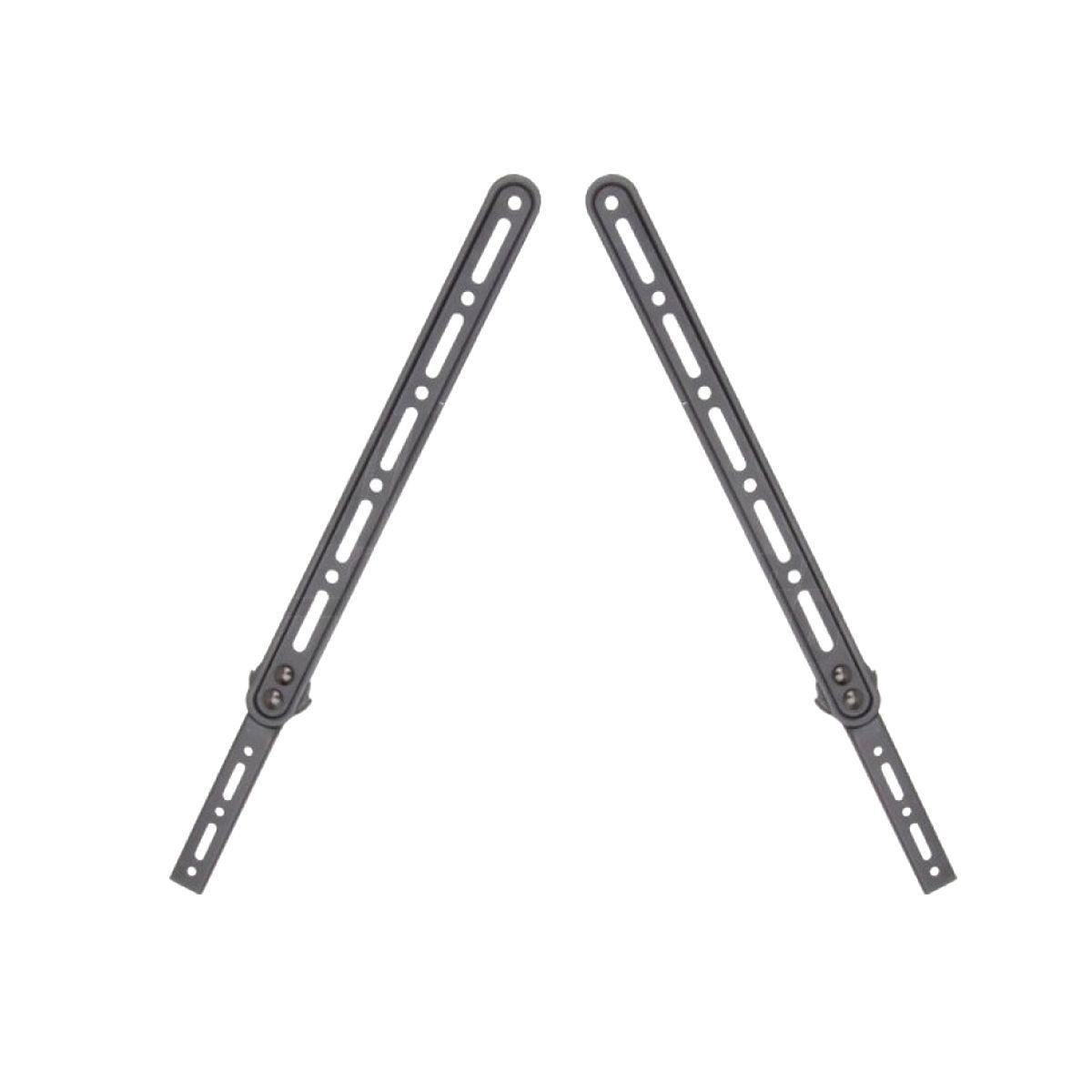 Staffe per sound bar universali fissabile ai fori vesa della televisione ideale per tv con rotazione - Oniroview