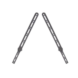 Staffe per sound bar universali fissabile ai fori vesa della televisione ideale per tv con rotazione - Oniroview