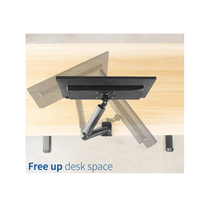 Supporti Monitor Scrivania 17-32 Pollici Doppio Braccio con Pistone Idraulico, 6.5Kg