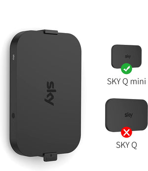 Supporto Decoder Mini Sky Q da Parete Retro Tv