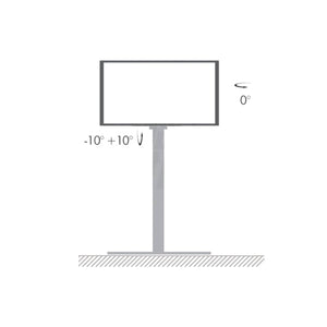 Supporto TV da Tavolo 32 - 55 Pollici Base in Vetro VESA 400 x 400, 40KG