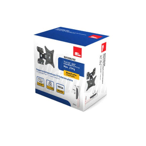 Supporto tv da muro orientabile 13 - 30 pollici acciaio vesa 100, rotazione pivot 360°portata 15kg eco - Oniroview