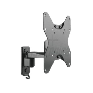 Supporto tv da muro orientabile 23 - 42 pollici premium 2 snodi acciaio vesa 200 portata 20kg easyclick - Oniroview