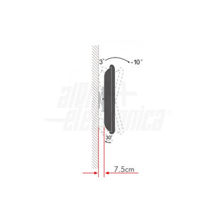 Supporto tv da muro orientabile 23 - 42 pollici acciaio vesa 200 portata 30kg