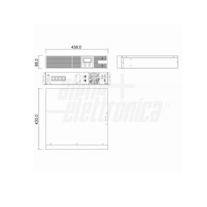 UPS Line Interactive 1200VA - 720W - per Rack 19 pollici e Tower