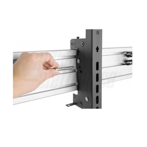 Supporto Triplo Monitor da Parete Ultra Slim 45 - 50 Pollici Portata 150kg Vesa 600x400