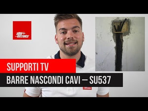 Mensola ripiano in vetro 380 x 280mm per colonna nascondi cavo