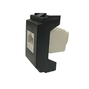 Prese RJ45 Vimar Idea CAT.6A Compatibile UTP 8 poli Connessione a Crimpare Senza Attrezzi, Nero