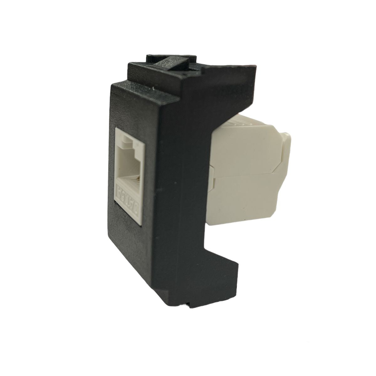 Prese RJ45 Vimar Idea CAT.6A Compatibile UTP 8 poli Connessione a Crimpare Senza Attrezzi, Nero