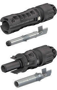 Connettori MC4 Evo2 Coppia Maschio Femmina per Fotovoltaico 1500V Per Cavo 4-6mm² Crimpare