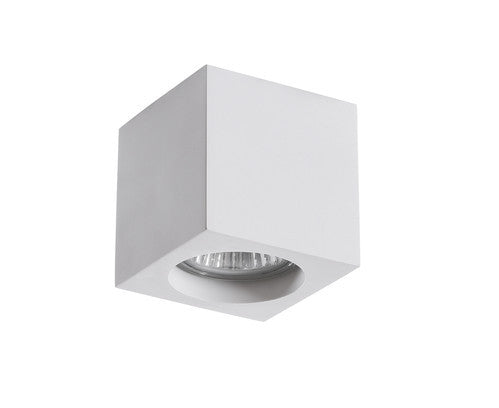 Ceiling plaster support for GU10 LED lamps - 70x70x70mm