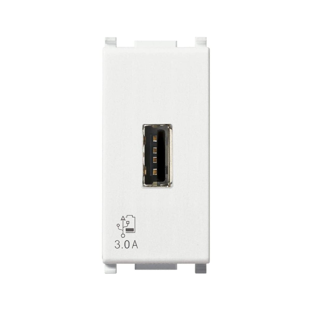 Presa USB Vimar Plana 5V 3A 15W Compatibile Vimar 14292 1 Modulo, Bianco