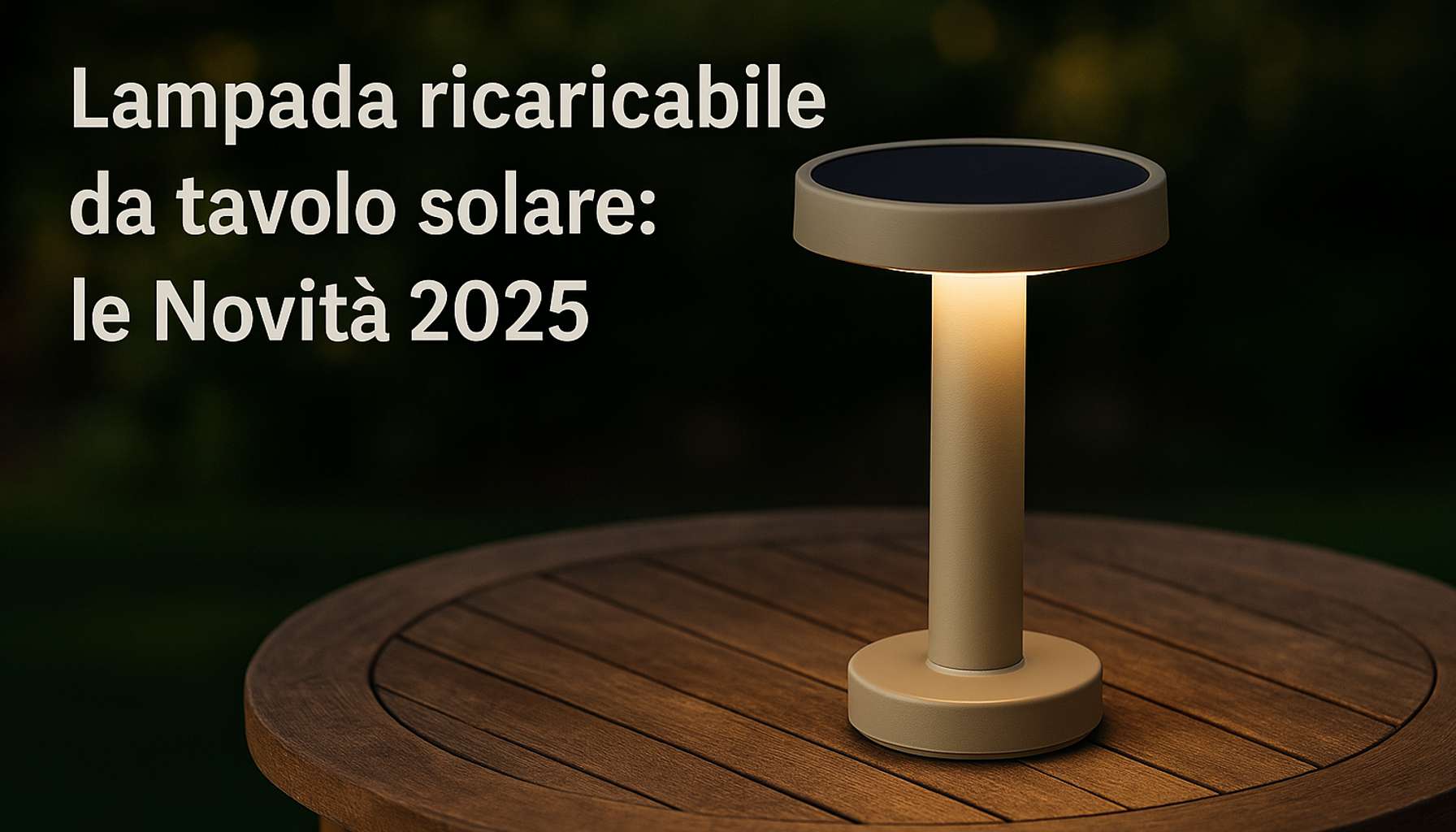 Lampada Solare da Tavolo: le Novità 2025