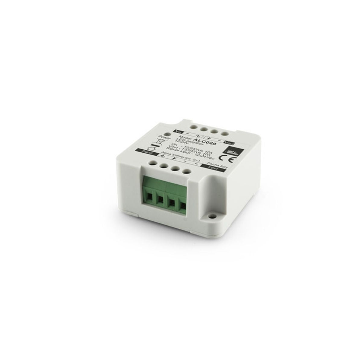 Amplificatore per Strisce Led Monocolore 12/24V - 10A