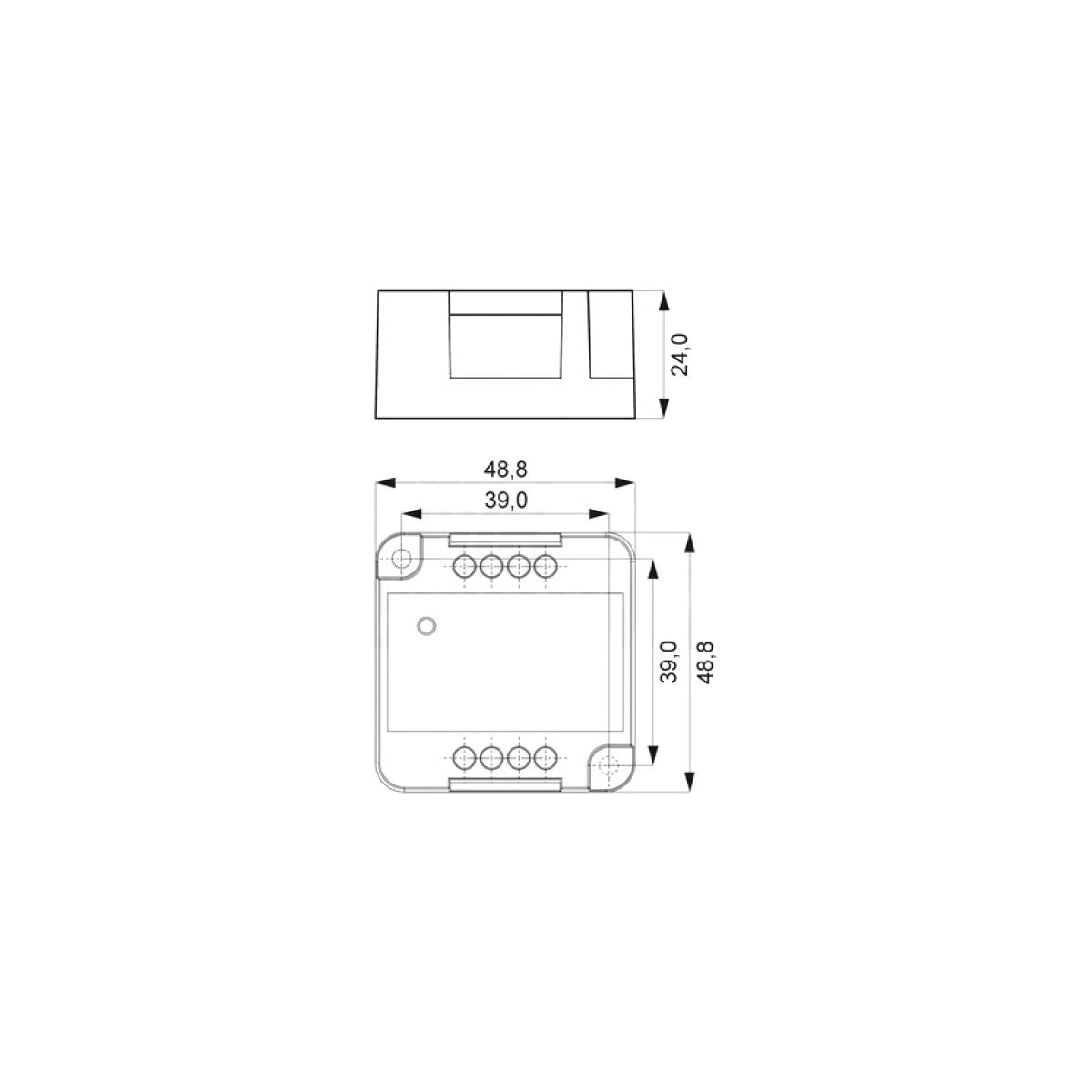 Amplificatore per Strisce Led Monocolore 12/24V - 10A