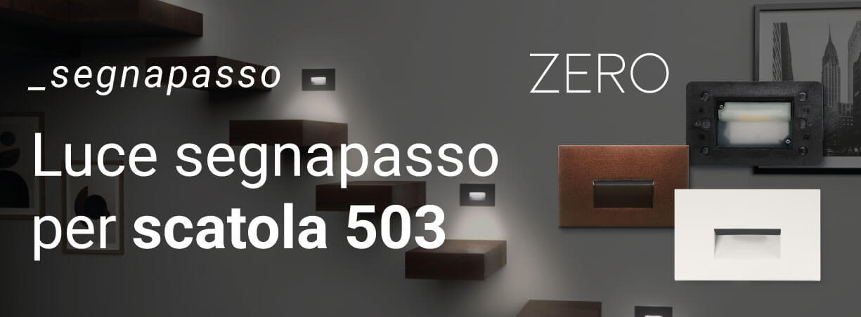 Cornice per Segnapasso Led Serie Zero Alluminio