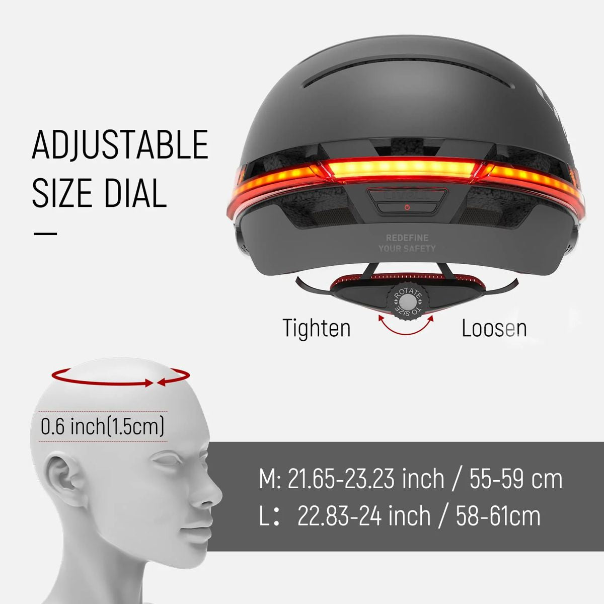 Casco Smart Livall BH51M NSO per Biciclette Monopattino
