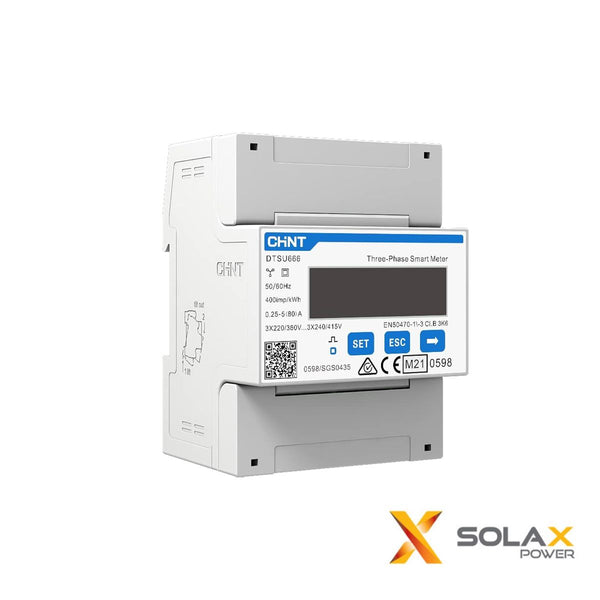Contatore Energia Elettrica Digitale Trifase DTSU666-D CHINT Meter Solax
