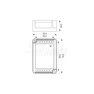 Controller Led RGBW 12/24V 12A max - 3A per canale - 4 canali - Comando con due pulsanti opto isolati