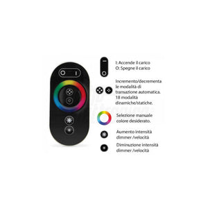 telecomando controller rgb con varie funzioni