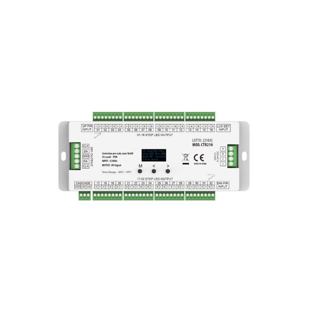 Controller Strip Led Digitali per Scale con Sensori Pir