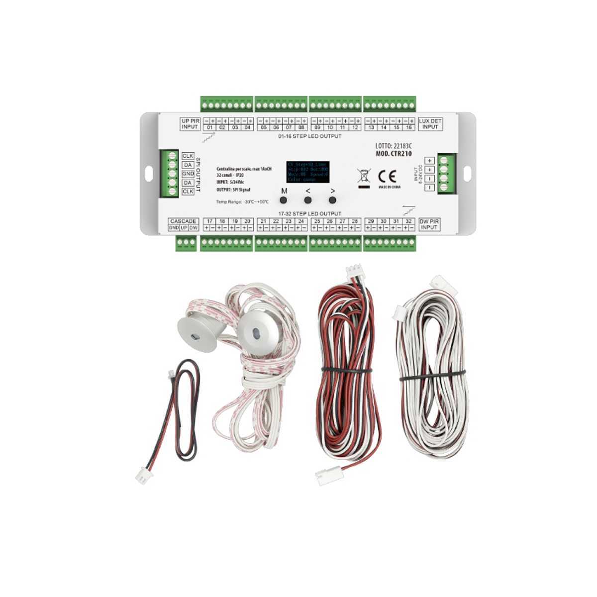 Controller Strip Led Digitali per Scale con Sensori Pir