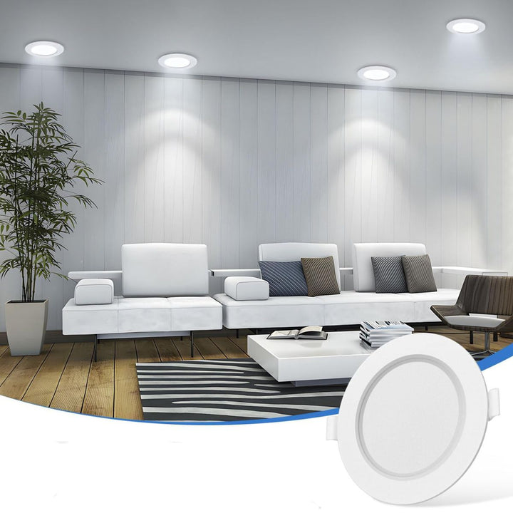 Faretti Led Da Incasso per Cartongesso,7W Equivalenti a 70W,Luce Bianca Faretti Led Da Incasso per Cartongesso,7W Equivalenti a 70W,Luce Bianca