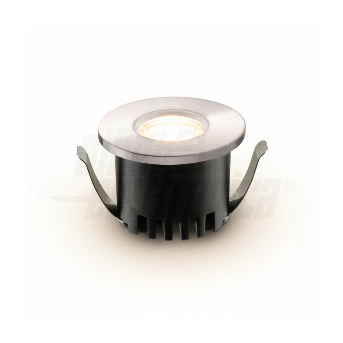 Faretto a Led Incasso 3W Alluminio Satinato Luca Calda