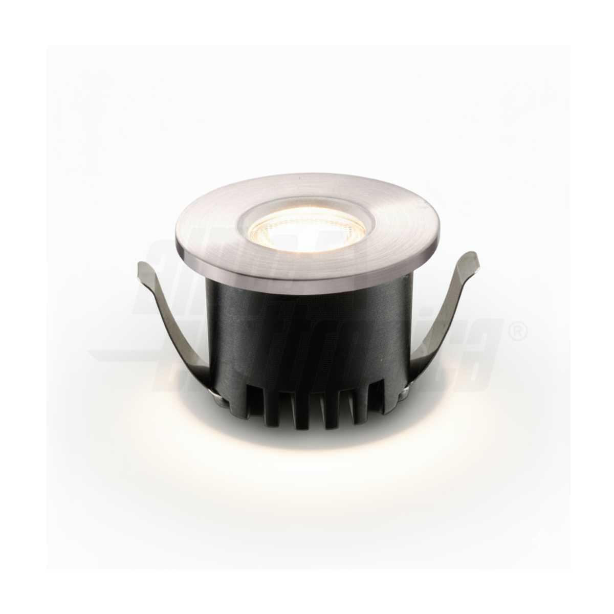 Faretto a Led Incasso 3W Alluminio Satinato Luca Calda