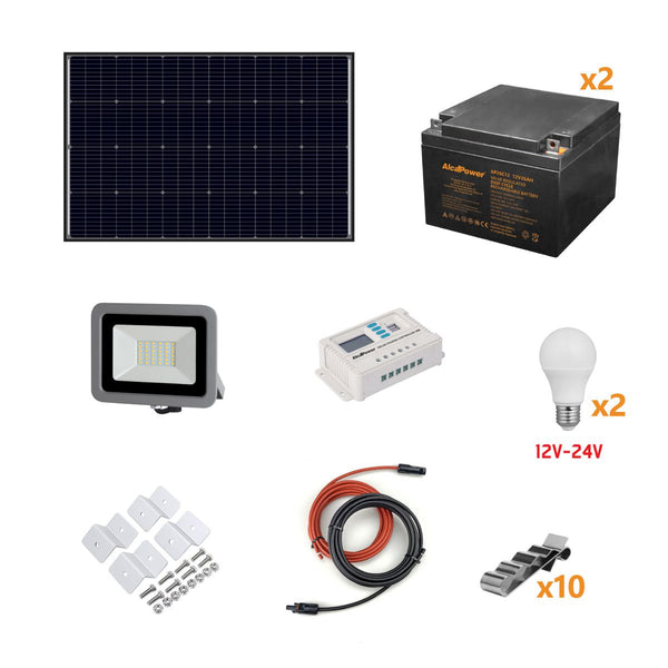 Faro Led con Pannello Solare Solar Pro 300 3700 Lumen per Esterno IP65 –  Oniroview