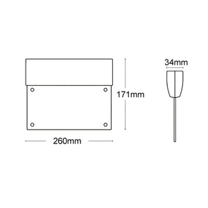 Lampada Emergenza da Parete Soffitto Led 2W SA Segnalazione per Esodo