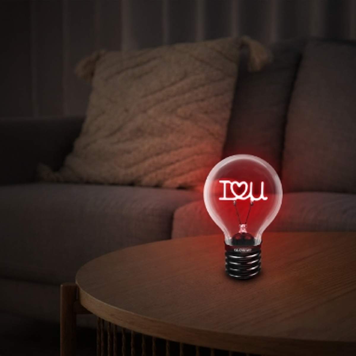 Lampada Ricaricabile Tavolo I Love You Led GLOW ME