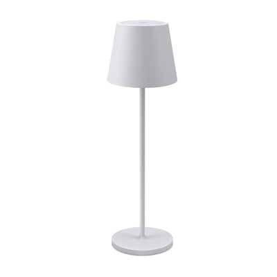 Lampada da Tavolo Ricaricabile Led Senza Fili Bianca Touch Dimmerabile Esterno Interno IP54 2700K