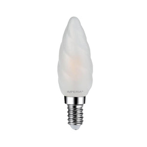 Lampada Tortiglione Led Smerigliata E14 2W Luce Calda