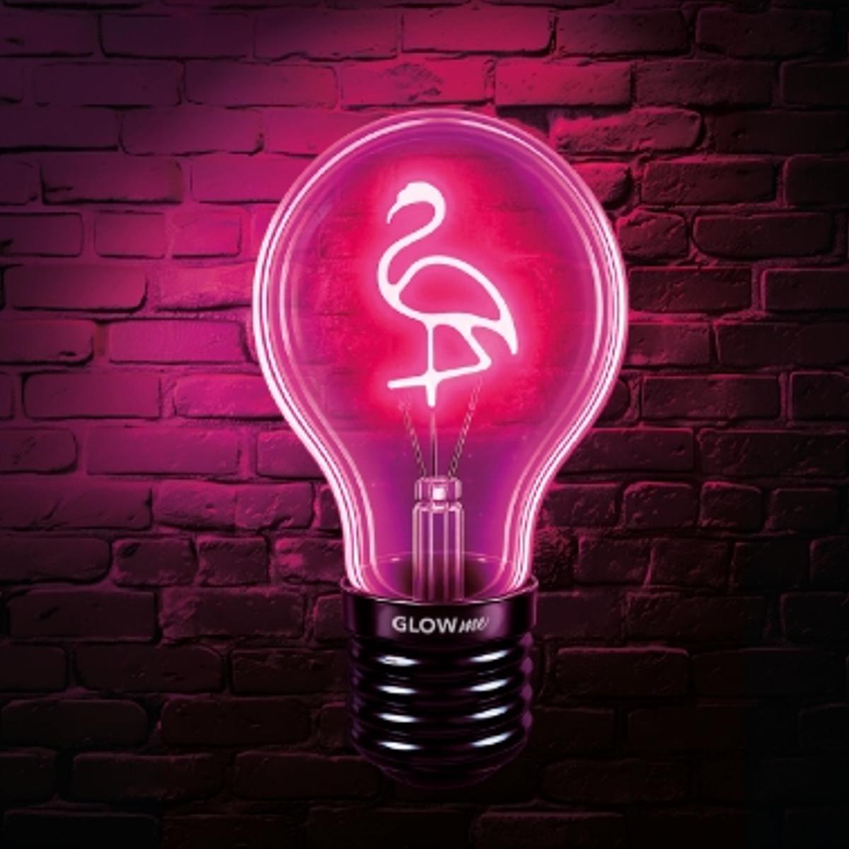 Lampada Decorativa Fenicottero GLOW ME LED Ricaricabile USB-C da Tavolo
