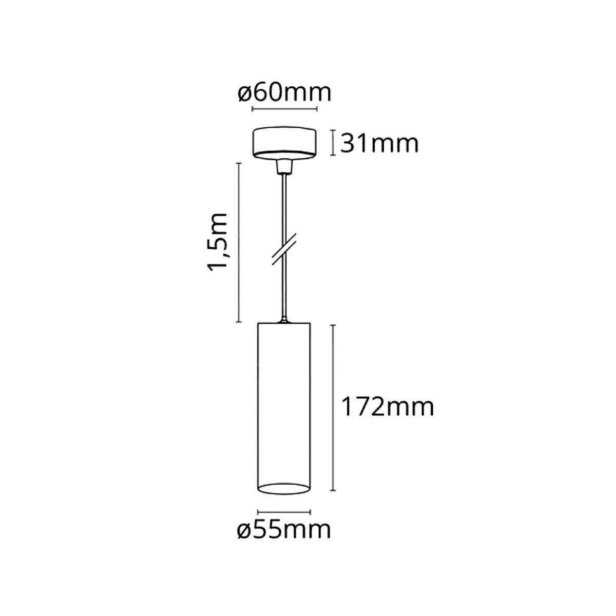 Lampadari a Sospensioni Moderne Cilindrica Led GU10