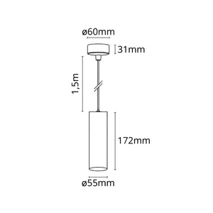 Lampadari a Sospensioni Moderne Cilindrica Led GU10